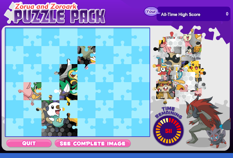 Zorua and Zoroark Puzzle Pack screenshot