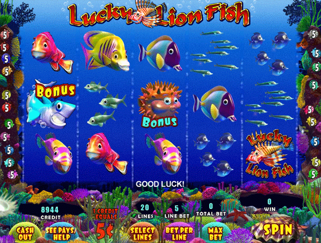 Lucky Lion Fish Slot Machine
