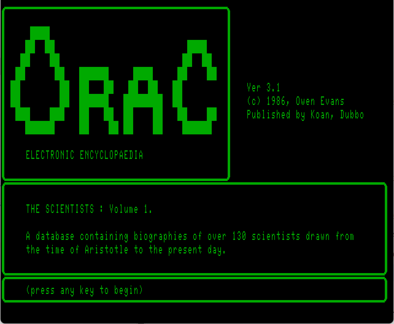 ORAC Scientists 1 Ver.3.1 screenshot